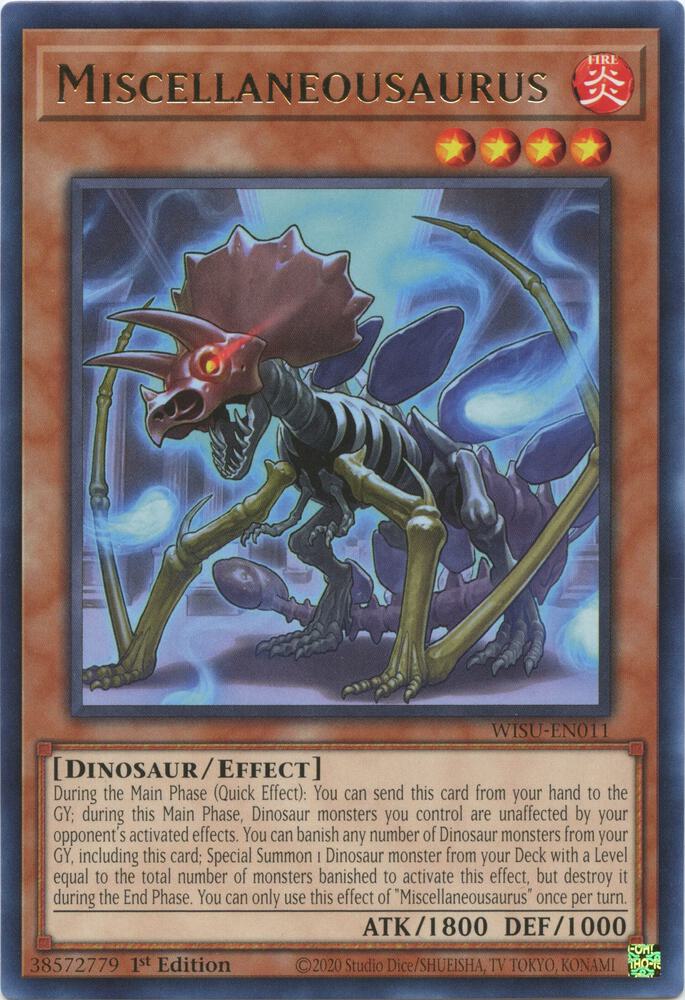 Miscellaneousaurus WISU-EN011 card from Wild Survivors