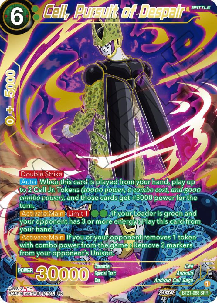 Cell, Pursuit of Despair (SPR) BT21-088 card from Wild Resurgence