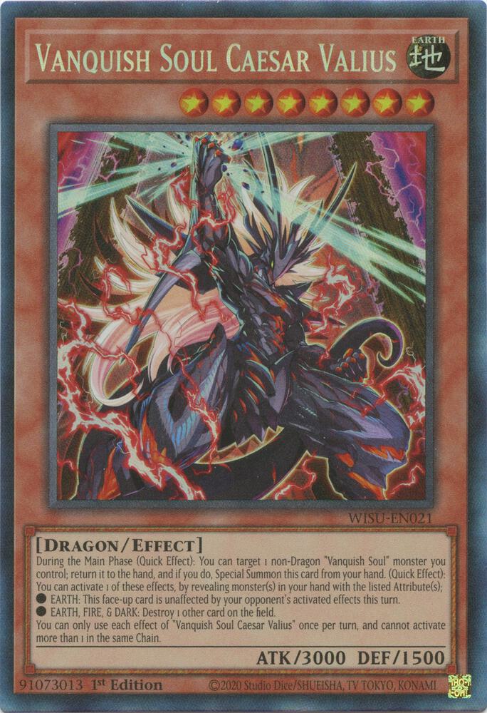 Vanquish Soul Caesar Valius (CR) WISU-EN021 card from Wild Survivors