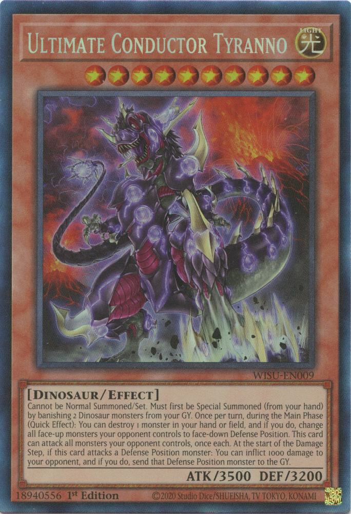 Ultimate Conductor Tyranno (CR) WISU-EN009 card from Wild Survivors