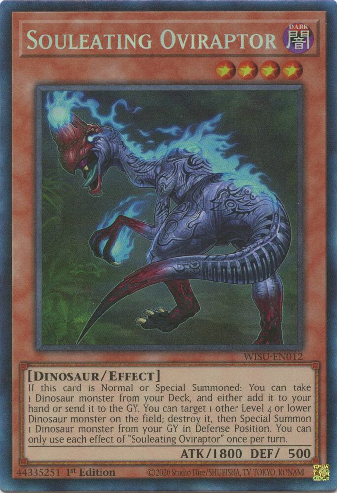 Souleating Oviraptor (CR) WISU-EN012 card from Wild Survivors