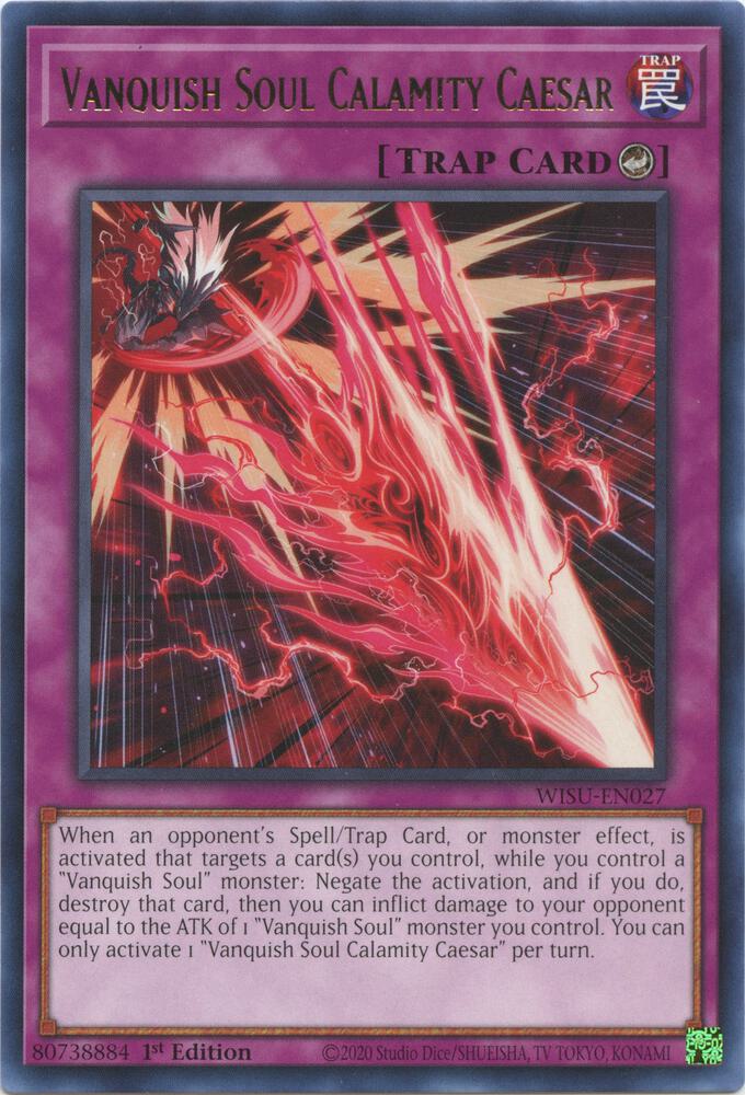 Vanquish Soul Calamity Caesar WISU-EN027 card from Wild Survivors