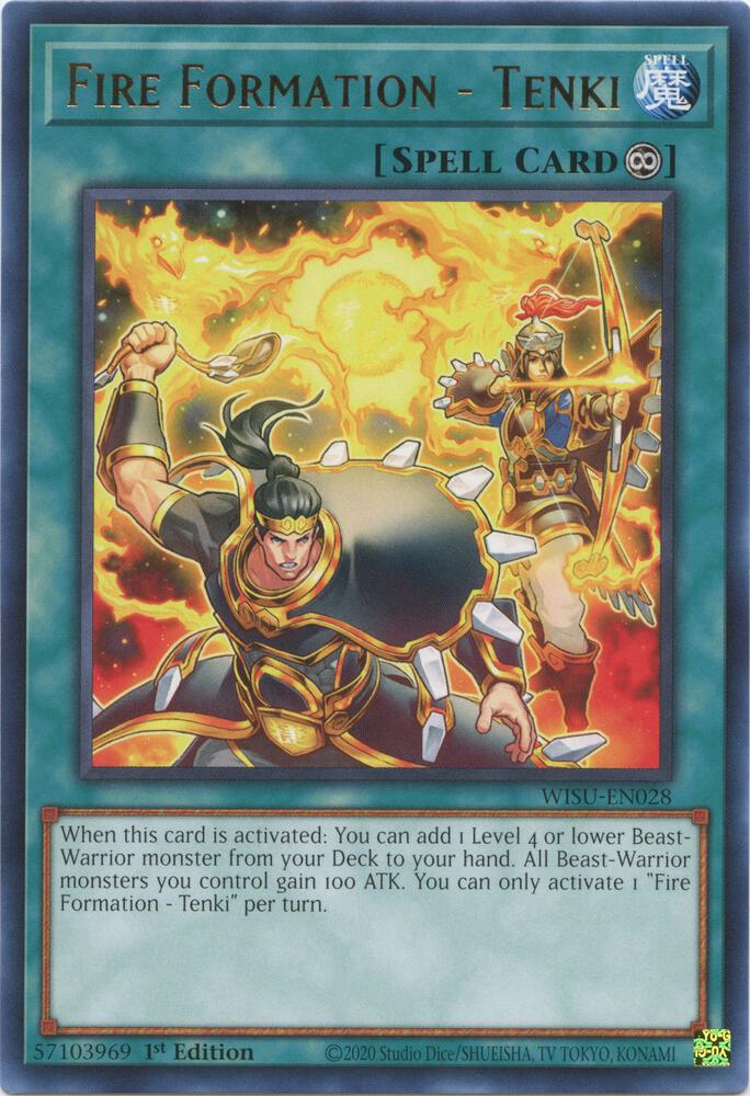 Fire Formation - Tenki WISU-EN028 card from Wild Survivors