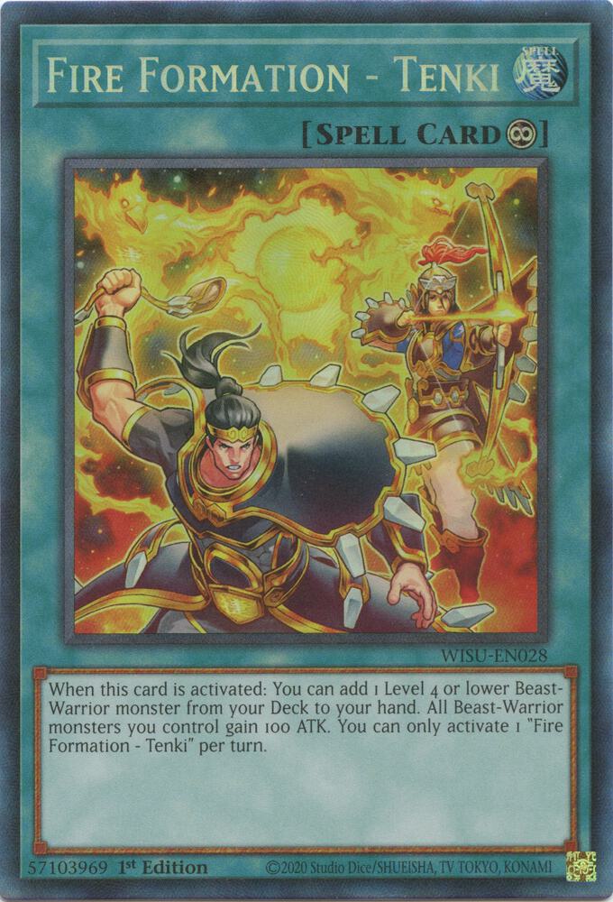 Fire Formation - Tenki (CR) WISU-EN028 card from Wild Survivors