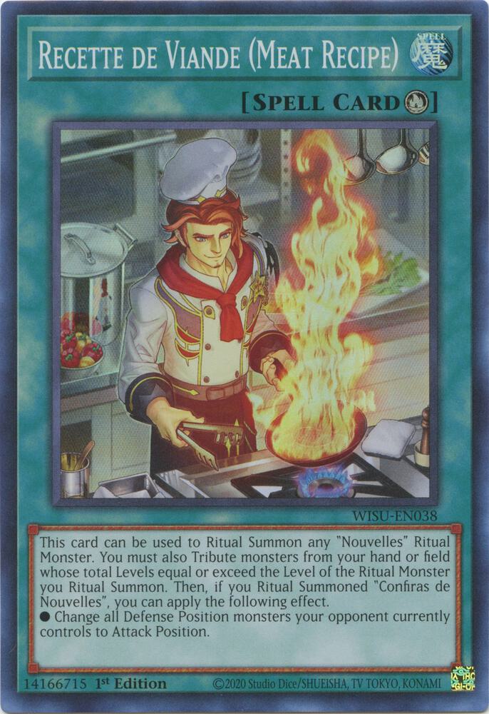 Recette de Viande (Meat Recipe) WISU-EN038 card from Wild Survivors
