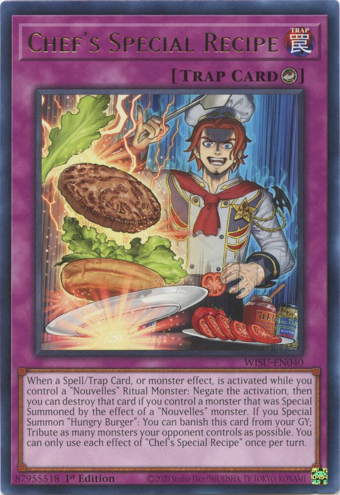Chef's Special Recipe WISU-EN040 card from Wild Survivors