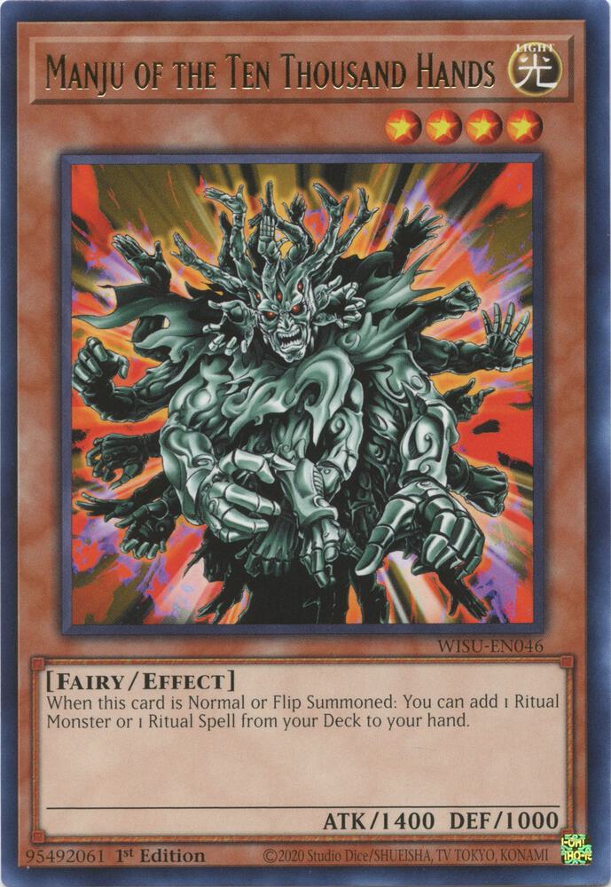 Manju of the Ten Thousand Hands WISU-EN046 card from Wild Survivors