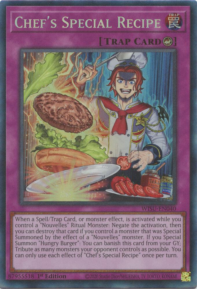 Chef's Special Recipe (CR) WISU-EN040 card from Wild Survivors