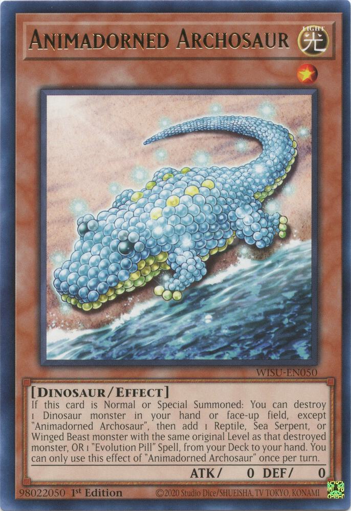 Animadorned Archosaur WISU-EN050 card from Wild Survivors