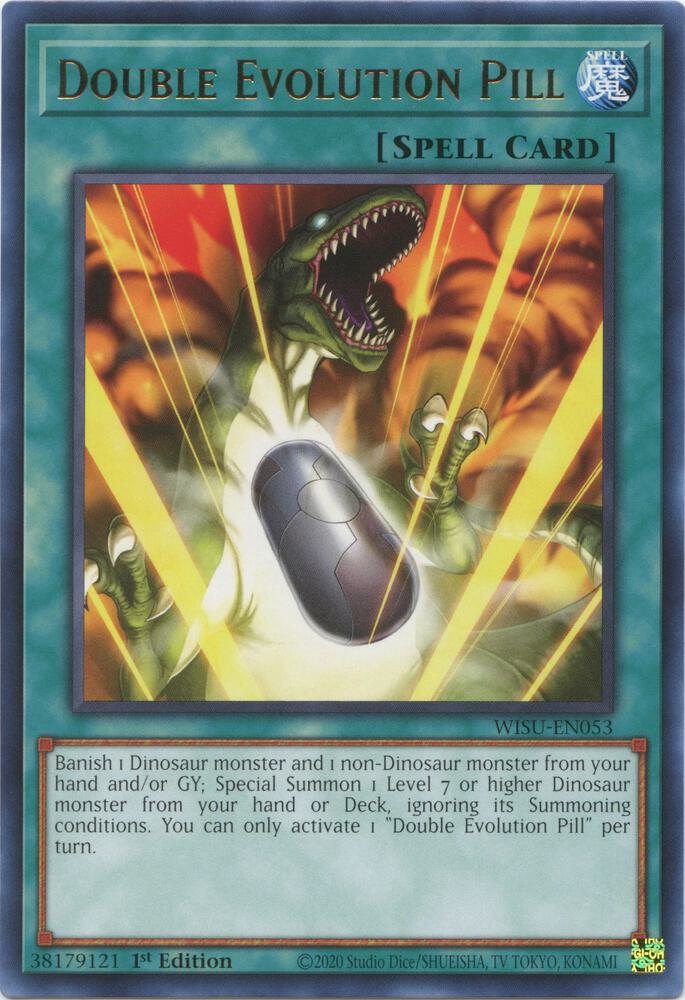 Double Evolution Pill WISU-EN053 card from Wild Survivors