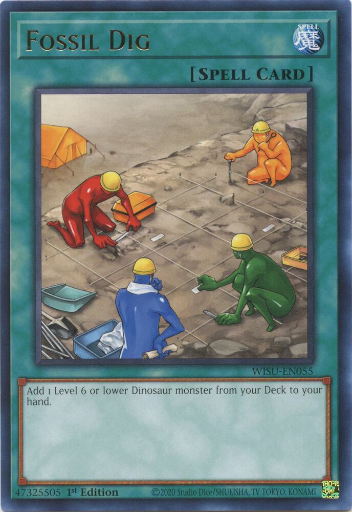 Fossil Dig WISU-EN055 card from Wild Survivors