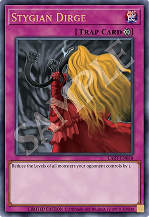 Stygian Dirge LART-EN058 card from The Lost Art Promotion
