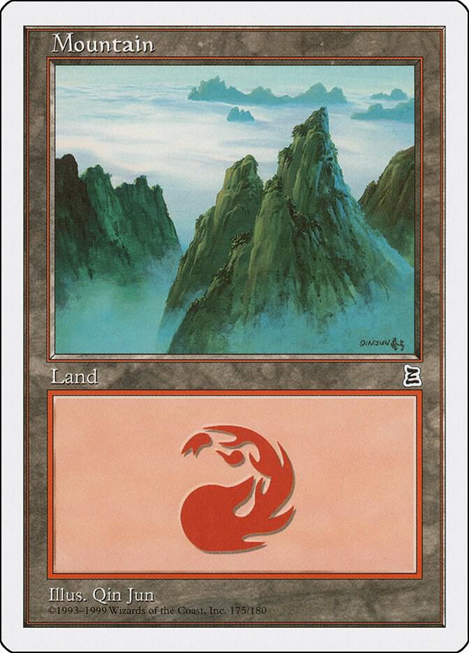 Mountain 175 card from Portal Three Kingdoms