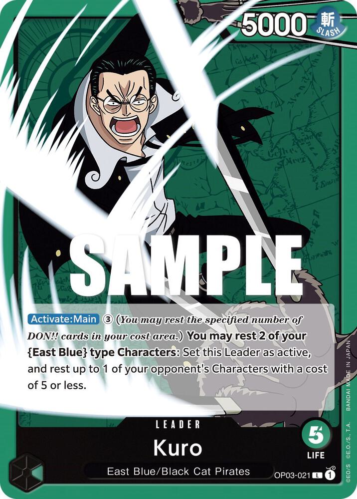 Kuro OP03-021 card from Pillars of Strength