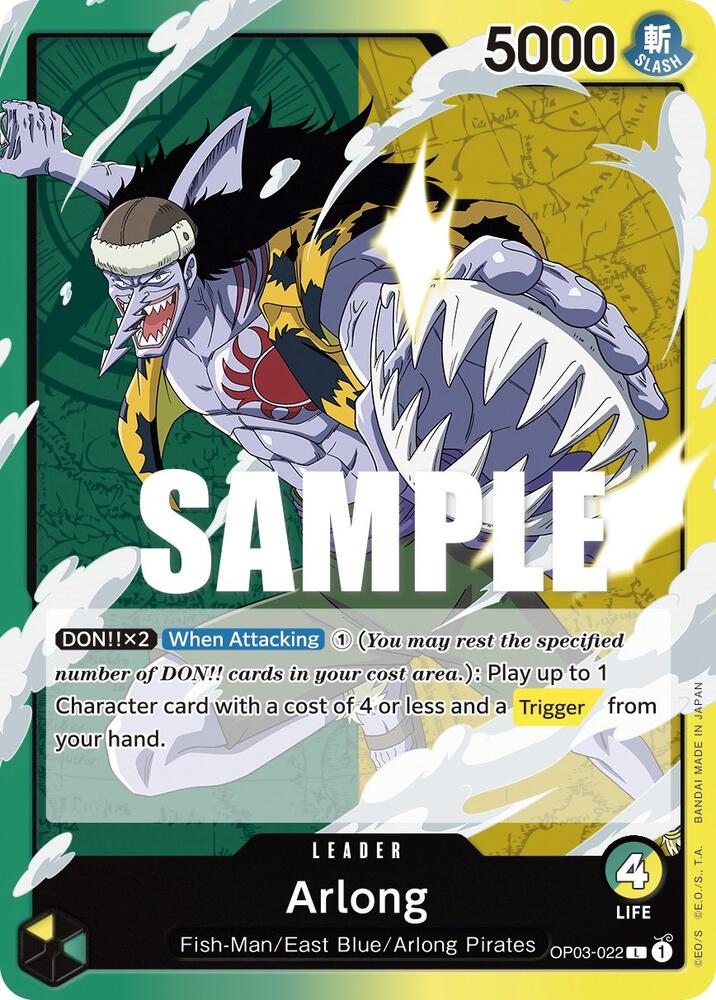 Arlong OP03-022 card from Pillars of Strength