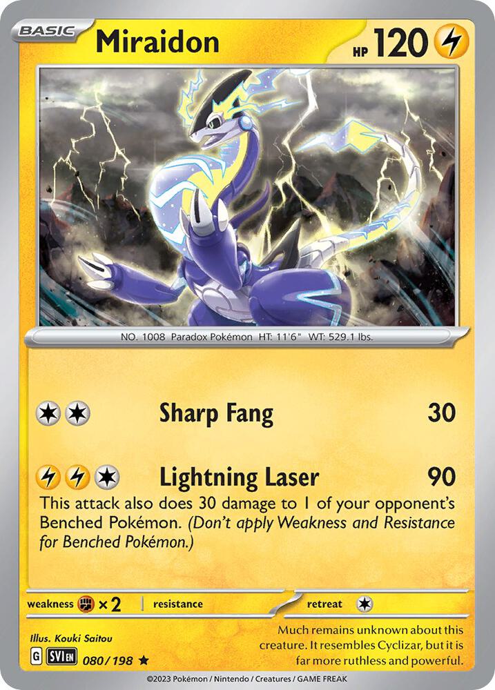 Miraidon 080/198 card from Deck Exclusives