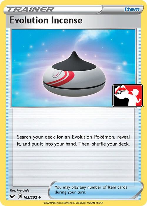 Evolution Incense 163/202 card from Prize Pack Series Cards