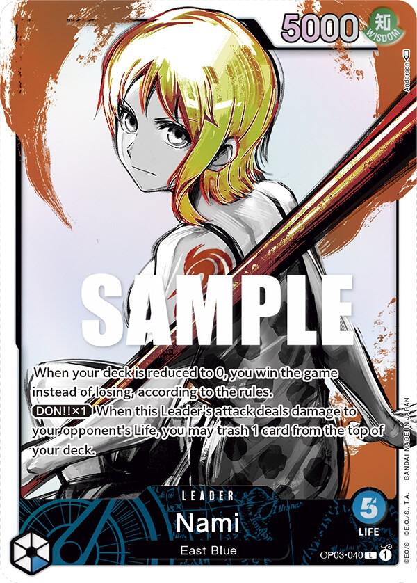 Nami (Alternate Art) OP03-040 card from Pillars of Strength