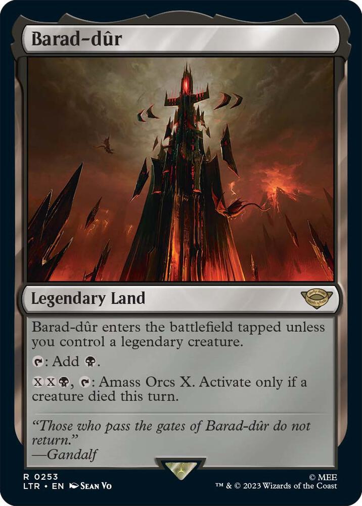 Barad-dur 253 card from Universes Beyond: The Lord of the Rings: Tales of Middle-earth