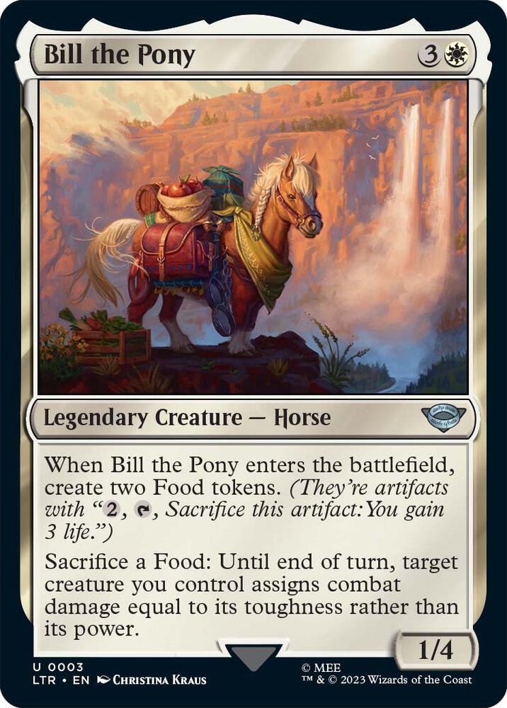 Bill the Pony 3 card from Universes Beyond: The Lord of the Rings: Tales of Middle-earth