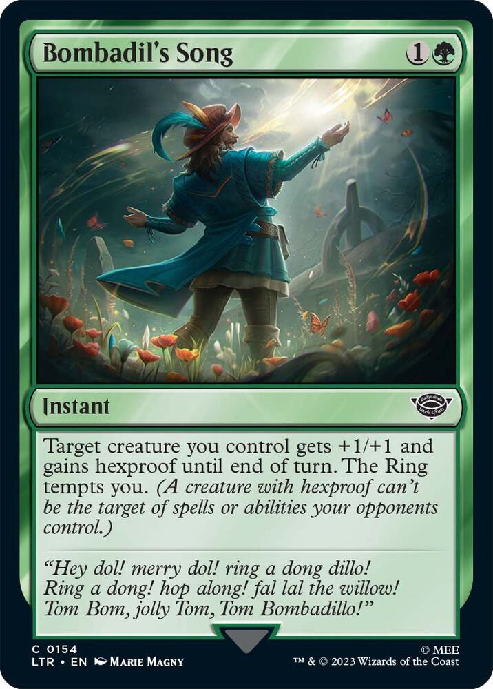 Bombadil's Song 154 card from Universes Beyond: The Lord of the Rings: Tales of Middle-earth