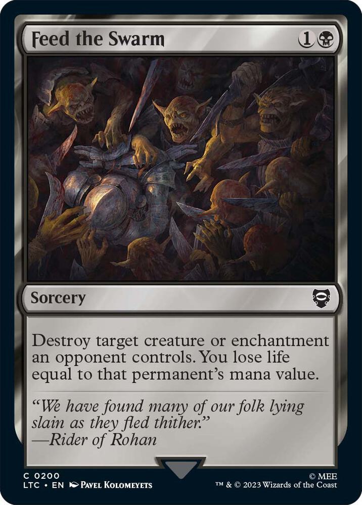 Feed the Swarm 200 card from Commander: The Lord of the Rings: Tales of Middle-earth