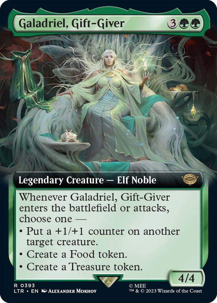 Galadriel, Gift-Giver (Extended Art) 393 card from Universes Beyond: The Lord of the Rings: Tales of Middle-earth