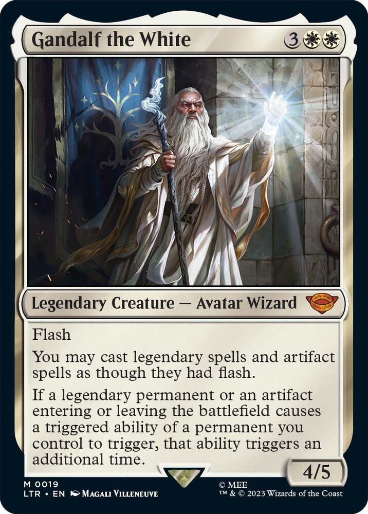 Gandalf the White 19 card from Universes Beyond: The Lord of the Rings: Tales of Middle-earth