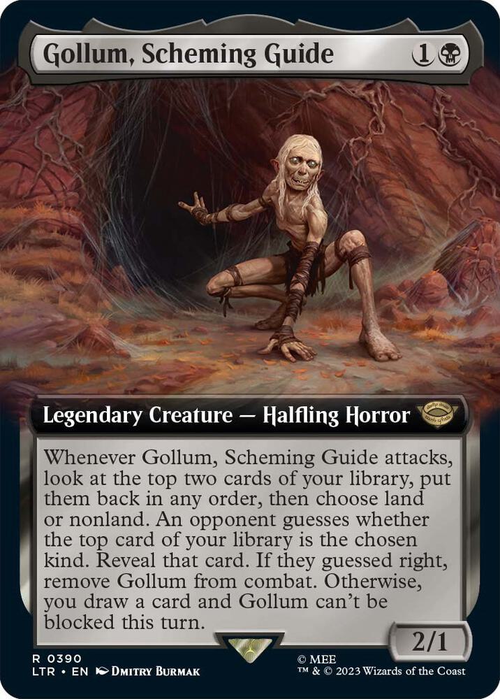 Gollum, Scheming Guide (Extended Art) 390 card from Universes Beyond: The Lord of the Rings: Tales of Middle-earth