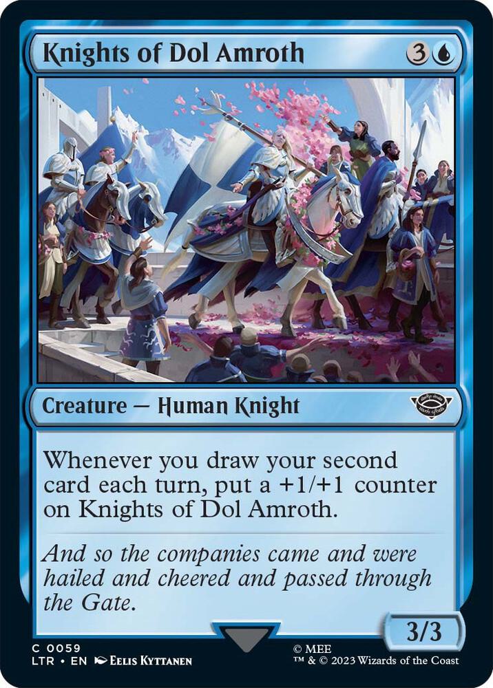 Knights of Dol Amroth 59 card from Universes Beyond: The Lord of the Rings: Tales of Middle-earth