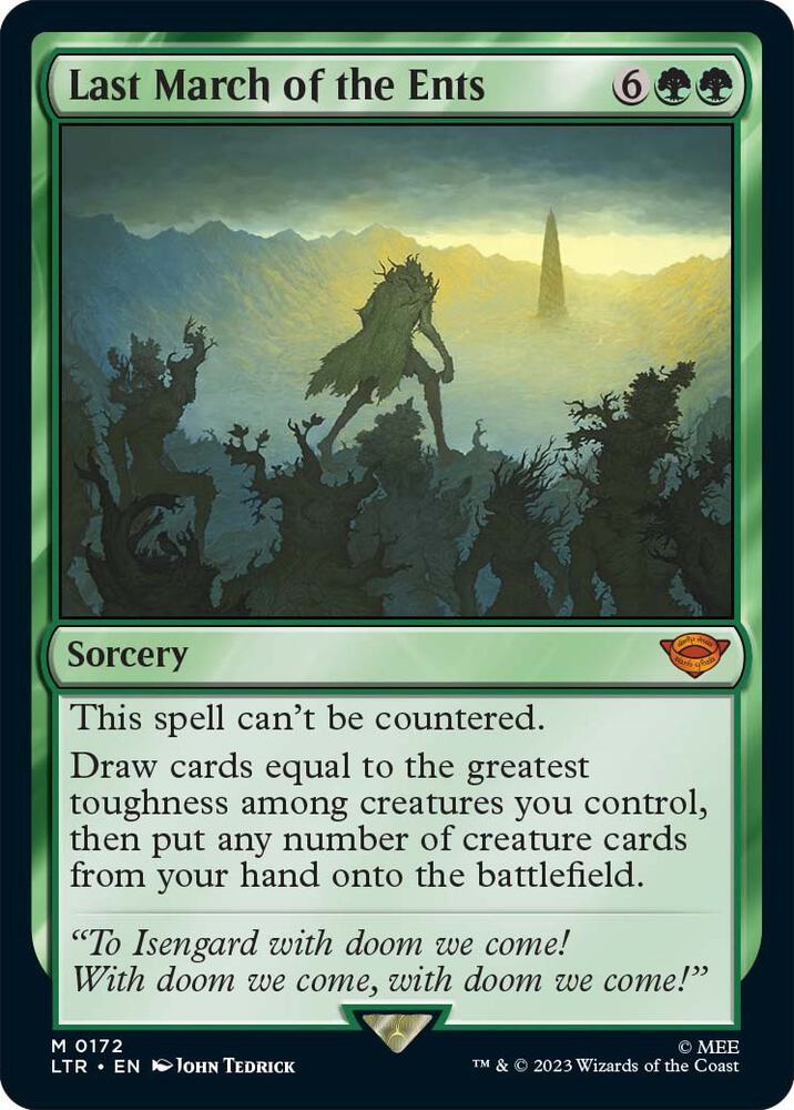 Last March of the Ents 172 card from Universes Beyond: The Lord of the Rings: Tales of Middle-earth