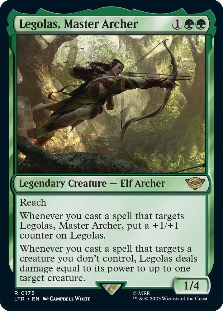Legolas, Master Archer 173 card from Universes Beyond: The Lord of the Rings: Tales of Middle-earth