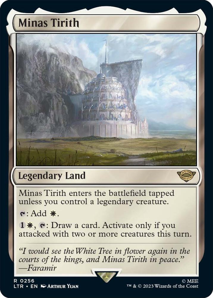 Minas Tirith 256 card from Universes Beyond: The Lord of the Rings: Tales of Middle-earth