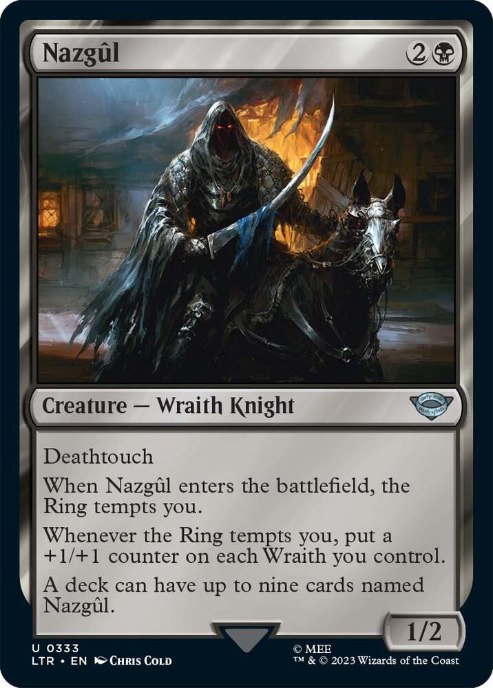 Nazgul 333 card from Universes Beyond: The Lord of the Rings: Tales of Middle-earth