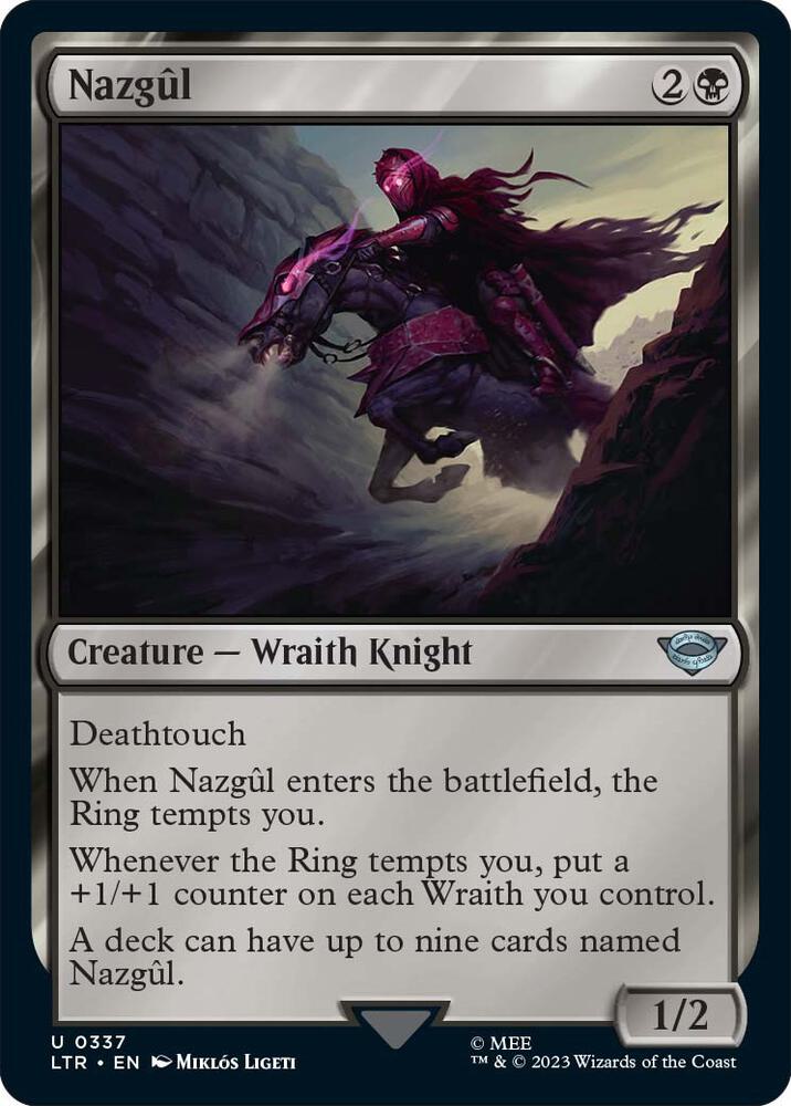 Nazgul 337 card from Universes Beyond: The Lord of the Rings: Tales of Middle-earth