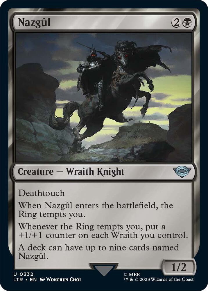 Nazgul 332 card from Universes Beyond: The Lord of the Rings: Tales of Middle-earth