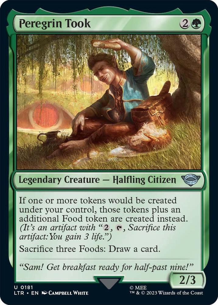 Peregrin Took 181 card from Universes Beyond: The Lord of the Rings: Tales of Middle-earth