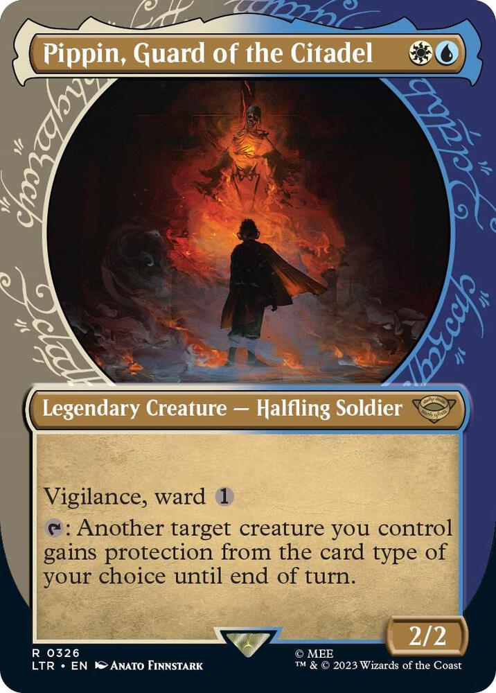 Pippin, Guard of the Citadel (Showcase) 326 card from Universes Beyond: The Lord of the Rings: Tales of Middle-earth