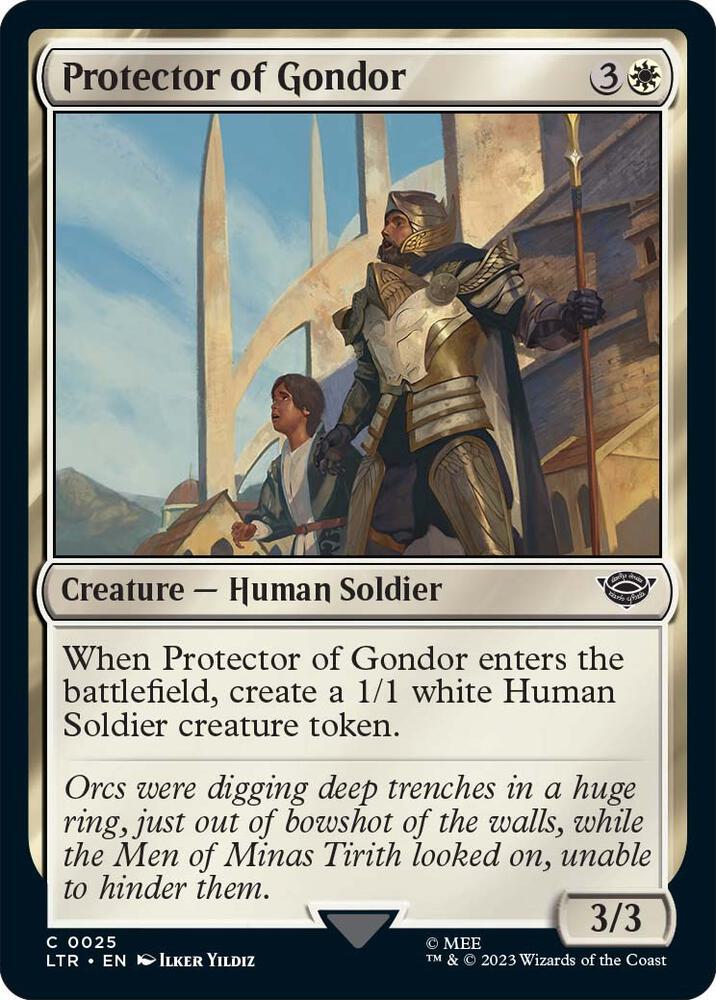 Protector of Gondor 25 card from Universes Beyond: The Lord of the Rings: Tales of Middle-earth