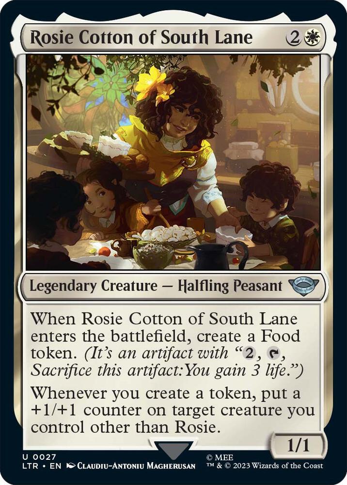 Rosie Cotton of South Lane 27 card from Universes Beyond: The Lord of the Rings: Tales of Middle-earth