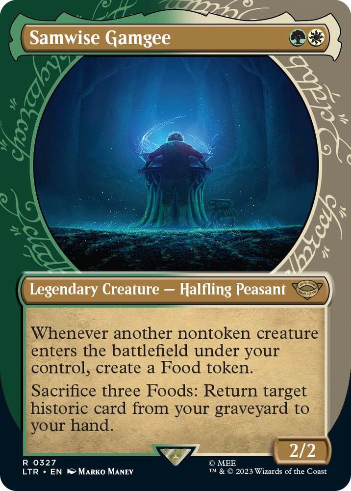 Samwise Gamgee (Showcase) 327 card from Universes Beyond: The Lord of the Rings: Tales of Middle-earth