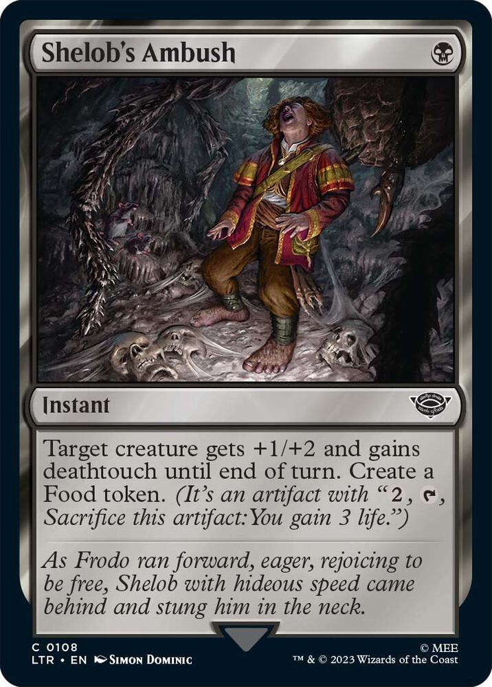 Shelob's Ambush 108 card from Universes Beyond: The Lord of the Rings: Tales of Middle-earth