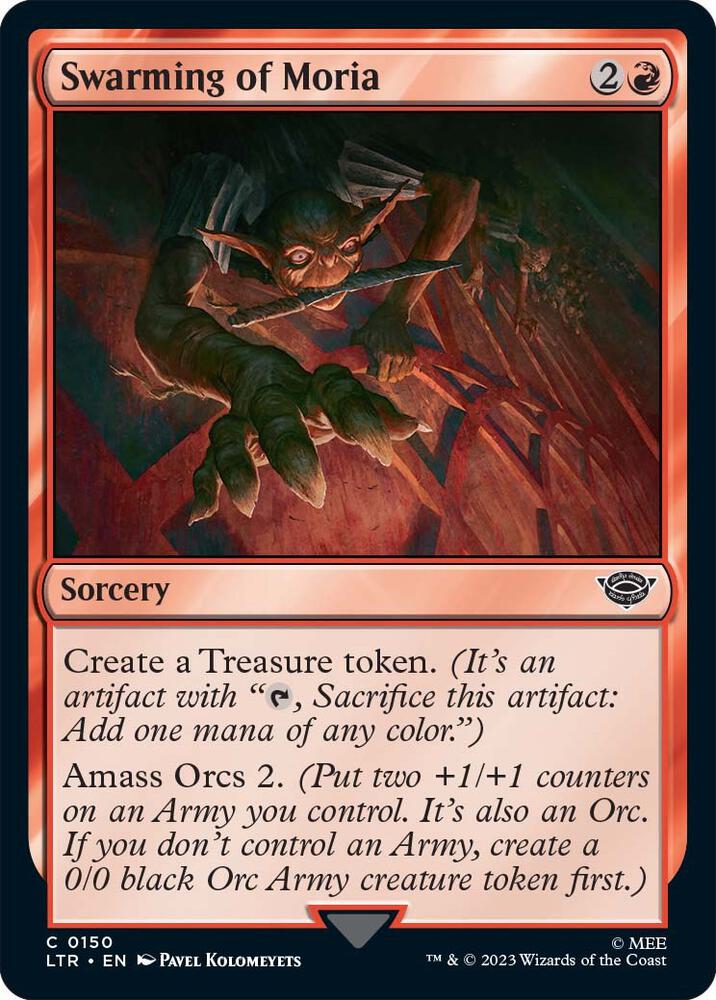 Swarming of Moria 150 card from Universes Beyond: The Lord of the Rings: Tales of Middle-earth