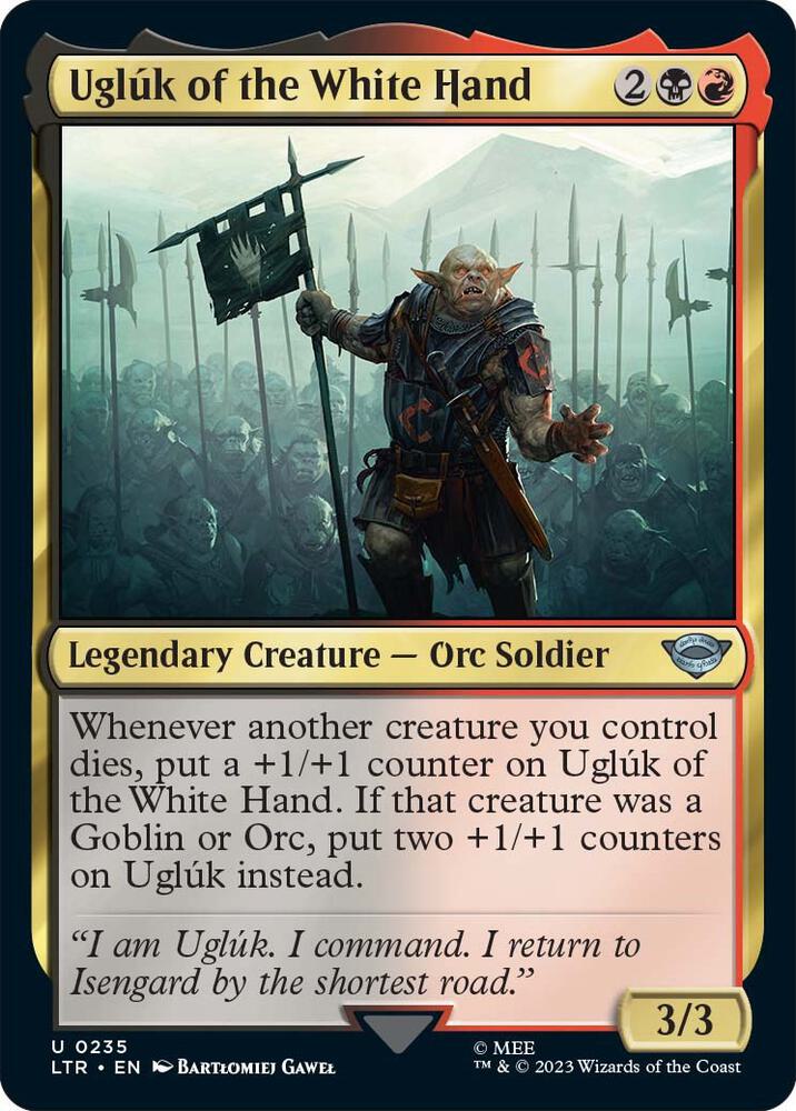 Ugluk of the White Hand 235 card from Universes Beyond: The Lord of the Rings: Tales of Middle-earth