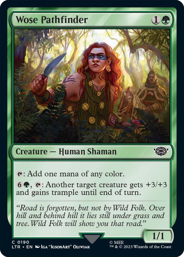 Wose Pathfinder 190 card from Universes Beyond: The Lord of the Rings: Tales of Middle-earth