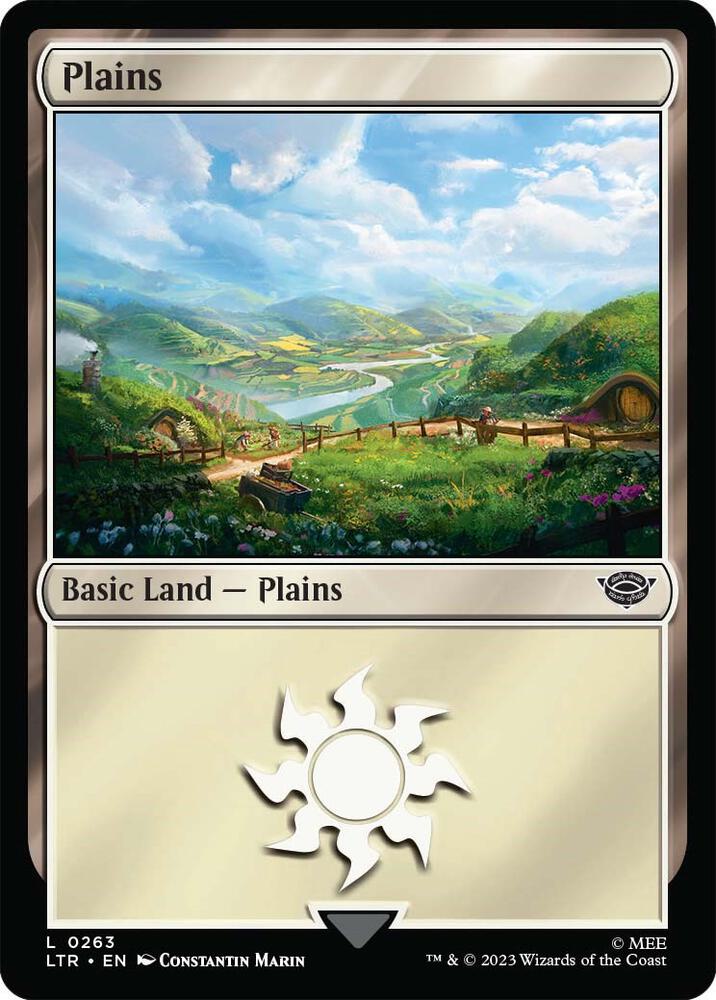 Plains 263 card from Universes Beyond: The Lord of the Rings: Tales of Middle-earth