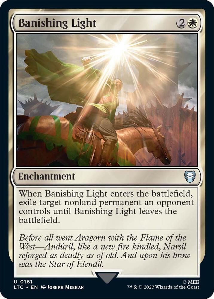 Banishing Light 161 card from Commander: The Lord of the Rings: Tales of Middle-earth