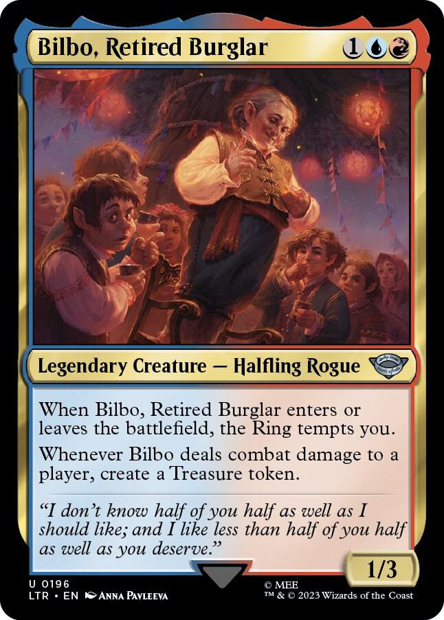 Bilbo, Retired Burglar 196 card from Universes Beyond: The Lord of the Rings: Tales of Middle-earth
