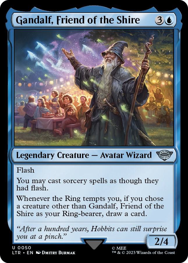 Gandalf, Friend of the Shire 50 card from Universes Beyond: The Lord of the Rings: Tales of Middle-earth