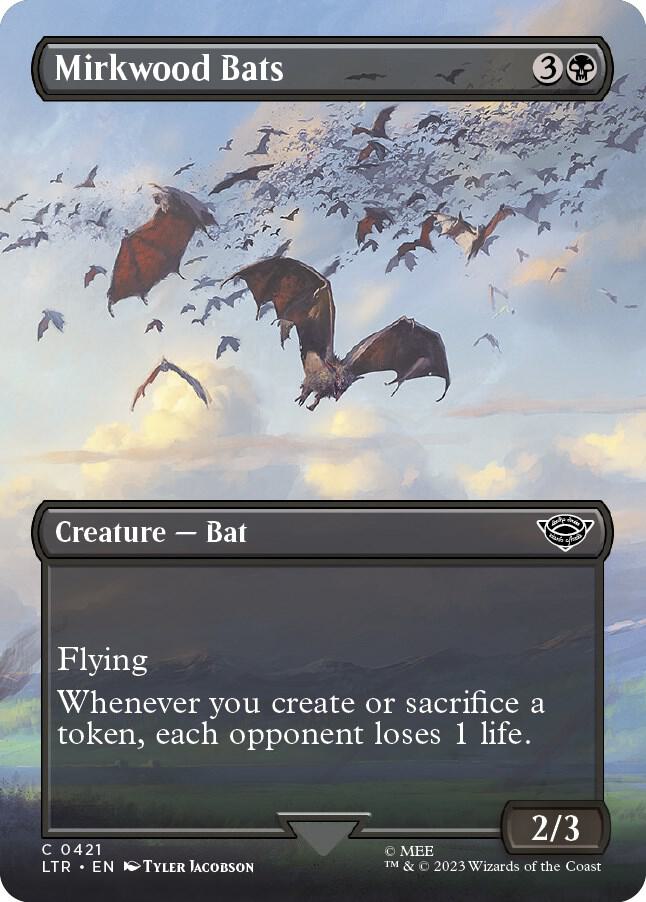 Mirkwood Bats (Borderless) 421 card from Universes Beyond: The Lord of the Rings: Tales of Middle-earth